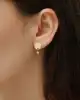 Mini Yıldız Sallantılı Altın Küpe
