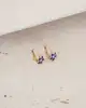 Mor Çiçekli Altın Çocuk Küpe