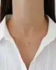 Nazar Boncuklu Altın Kuş Kolye