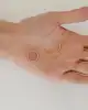 Oval Bubble Altın Halka Küpe