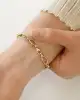 Oval Halkalı Altın Zincir Bileklik