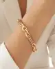 Pembe Taşlı Sık Ataç Zincir Bileklik