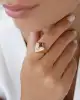 Pembe Taşlı Şövalye Yüzük