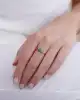 Renkli Mineli Balık Altın Yüzük