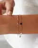 Renkli Mineli Altın Bileklik