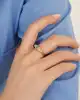 Renkli Taşlı Altın Yüzük