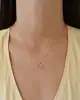 Renkli Taşlı Halka Kolye