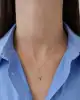 Renkli Taşlı Üçlü Balık Kolye