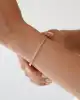 Rose Altın Çizgili Kelepçe Bileklik