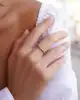 Rose Altın Mini Yıldız Yüzük