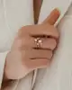 Rose Altın Taşlı Yüzük