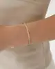 Sarı Altın Çizgili Kelepçe Bileklik