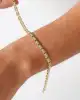 Taş Detaylı Altın Erkek Bileklik