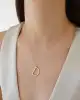 Taş Detaylı Altın Harf Kolye
