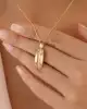 Taş Detaylı Altın Kolye