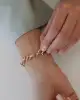 Taş Detaylı Altın Zincir Bileklik