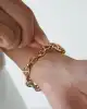Taş Detaylı Altın Zincir Bileklik