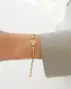 Taş Detaylı Balıksırtı Bileklik