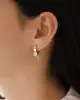 Taş Sallantılı Altın Küpe