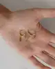 Taş Sallantılı Altın Küpe