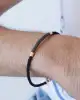 Taşlı Altın Erkek Bileklik