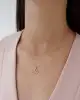 Taşlı Altın Kelebek Kolye