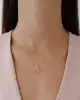 Taşlı Altın Kelebek Kolye