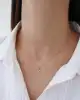 Taşlı Altın Minimal Kolye