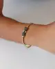 Taşlı Altın Puma Figürlü Erkek Bileklik