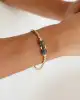 Taşlı Altın Puma Figürlü Erkek Bileklik