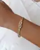 Taşlı Altın Zincir Bileklik
