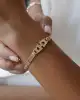 Taşlı Altın Zincir Bileklik