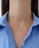 Taşlı Ay Yıldız Kolye