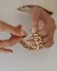 Taşlı Bold Gurmet Zincir Bileklik