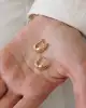 Taşlı Damla Model Altın Küpe