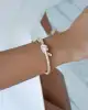 Taşlı Düğüm Kelepçe Bileklik