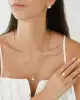 Taşlı İnci Altın Yüzük