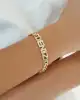 Taşlı İsim Yazılı Altın Bileklik