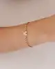 Taşlı Kalpli Altın Bileklik