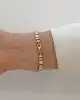 Taşlı Kare Altın Bileklik