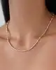 Taşlı Kemik Model Altın Kolye