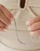Taşlı Markiz Kesim Altın Bileklik