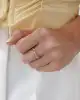 Taşlı Minimal Altın Yüzük
