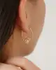 Taşlı Oval Küpe