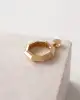 Taşlı Sekizgen Altın Kolye Ucu