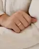 Taşlı Vintage Altın Yüzük