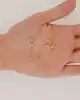 Tektaş Sallantılı Altın Küpe