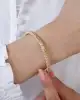 Tırtıklı Form Altın Kelepçe Bileklik