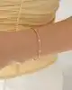 Üç Renk Dorika Toplu Altın Bileklik