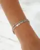Üç Renk Taşlı Altın Bileklik
